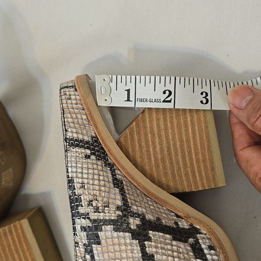 Jeffrey Campbell Snake Print Mules - Picture 6 of 9
